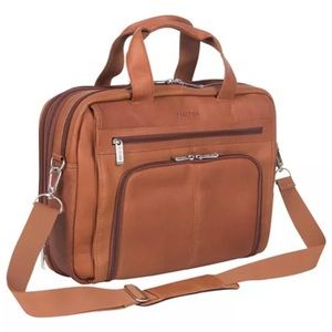 Kenneth Cole 15.6” Columbia’s Leather Laptop Business Portfolio